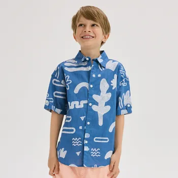 Chlapecká košile Reserved - Košile regular fit - modrá - 007EH-55X - 007EH-55X-128