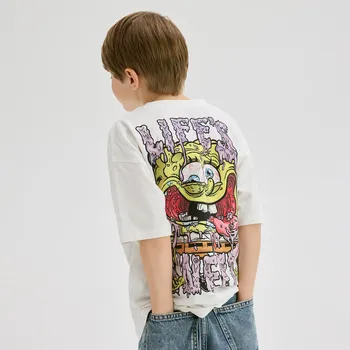 Reserved - Tričko SpongeBob - krémová - 469ED-01X - 469ED-01X-122