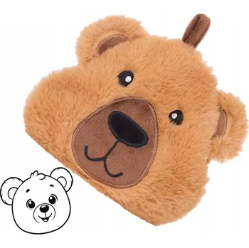 plyšák SUCHÝ TERMOFOR PLYŠOVÁ HRAČKA DO MIKROVLNKY, HŘEJIVÝ MAZLÍČEK 18 cm Medvídek levandule