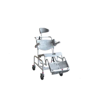 Koupelnové sedátko Nielsen Line Gas-tip sprchový vozík s plastovým opěradlem