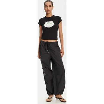 Juicy Couture T-Shirt Hibiscus JCGCT125041 Černá Slim Fit XS