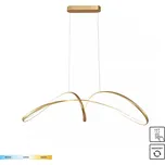 Zuma Line 20026P-GD LED závěsné stropní svítidlo FERMI | 50W integrovaný LED zdroj | 3000/4000/6000K + Trio 983-3400 3x LED žárovka TROPFEN 1x4W | E14 | 470lm | 3000K