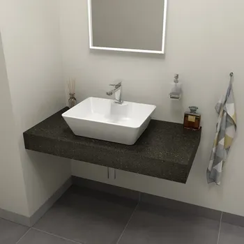 Nábytek TAILOR rockstone deska 110x50 cm, provedení límce R + slevový kód