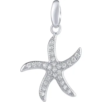 Šperk Stříbrný přívěsek mořská hvězdice s čirými zirkony Brilliance Zirconia