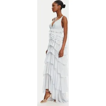 Dámské šaty Elisabetta Franchi Koktejlové šaty AB-R42-52E2-V680 Bílá Regular Fit 46