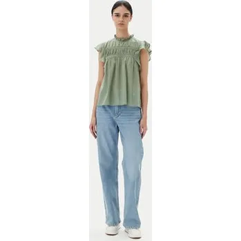 Dámská halenka ONLY Halenka Katti 15337637 Zelená Regular Fit XS