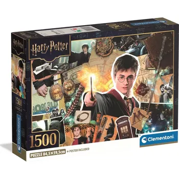Puzzle CLEMENTONI Harry Potter Mladý kouzelník 1500 dílků