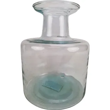 Váza Skleněná váza z recyklovaného skla 21x15 cm, 2. jakost