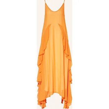 Dámské šaty Reiss Dámské Šaty Eden S Volány, oranžová, 38