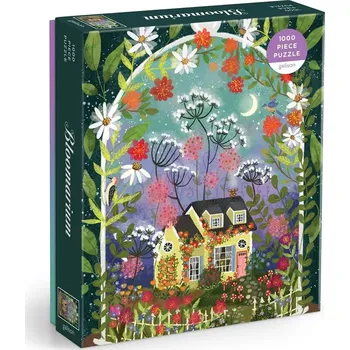 Puzzle galison puzzle kvetoucí zahrada 1000 dílků – joy laforme