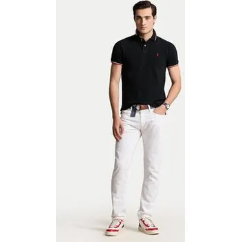 Pánská košile Polo Ralph Lauren Polokošile Ssl 710842621001 Černá Slim Fit L