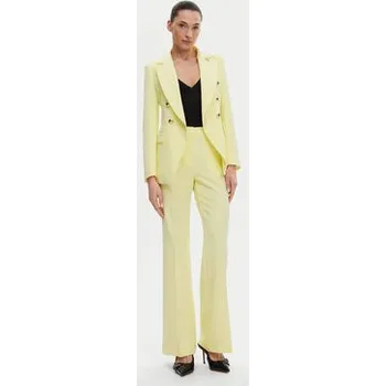 Dámské kalhoty Maryley Kalhoty z materiálu 25EB587/43LL Žlutá Regular Fit S