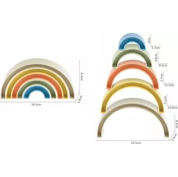 Hračka pro nejmenší Skládací duha ziro