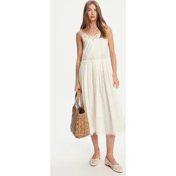 Dámské šaty TWINSET Letní šaty 251TT2160 Écru Regular Fit 44