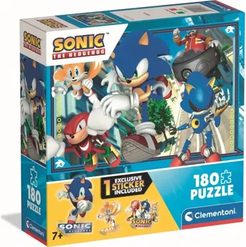 Puzzle Clementoni Puzzle Ježek Sonic Připraveni 180 dílků