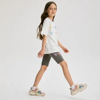 Dívčí sukně Reserved - Bavlněné šortky Pusheen - tmavě šedá - 011EX-90X - 011EX-90X-146