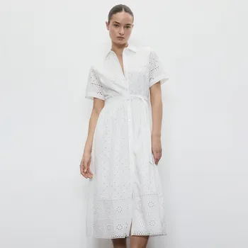 Dámské šaty Reserved - LADIES` DRESS - bílá - 5135V-00X - 5135V-00X-S