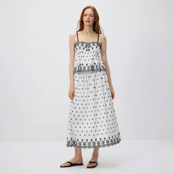 Dámská sukně Reserved - Sukně s ažurovou výšivkou - bílá - 366FB-00X - 366FB-00X-XXL