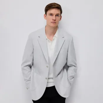 Reserved - Sako slim fit s viskózou - světle šedá - 8678N-09M - 8678N-09M-XL