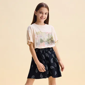 Dívčí sukně Reserved - Šortky se vzorem - černý - 436HH-99X - 436HH-99X-128