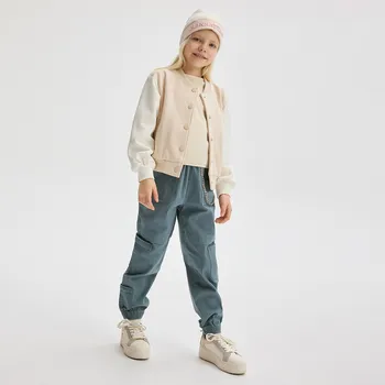 Reserved - Kalhoty s ozdobným řetízkem - petrolejová - 340ED-67X - 340ED-67X-116