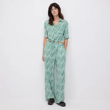 Dámské kalhoty Reserved - Volné kalhoty z viskózy - vícebarevná - 1029P-MLC - 1029P-MLC-XXL