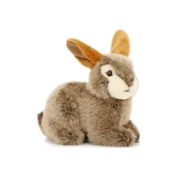 plyšák Plyšový zajíček 20 cm hnědý