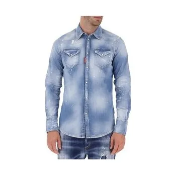 Dsquared2 Košile S74DM0452 S30341 470 Modrá Slim Fit L_XL