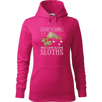 Pánská mikina Dámská mikina Love sloths Velikost (žena): XS, Vyberte barvu: Purpurová