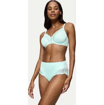 Kalhotky Triumph Klasické kalhotky s vysokým pasem Ladyform Soft Maxi 10210671 Modrá 42