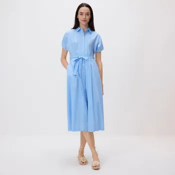 Dámské šaty Reserved - Košilové midi šaty - světle modrá - 638EH-50X - 638EH-50X-L