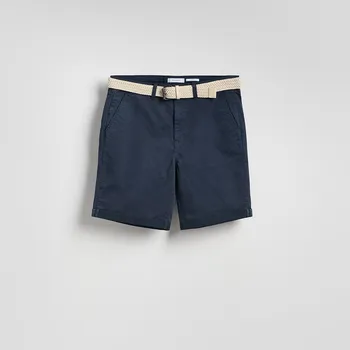 Pánské kalhoty Reserved - Šortky slim fit - tmavomodrá - 9389N-59X - 9389N-59X-S