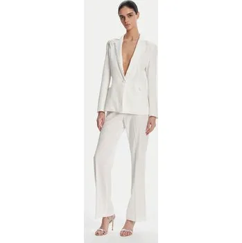 Dámské kalhoty Artigli Kalhoty z materiálu ACPA000803 058 Bílá Regular Fit 46