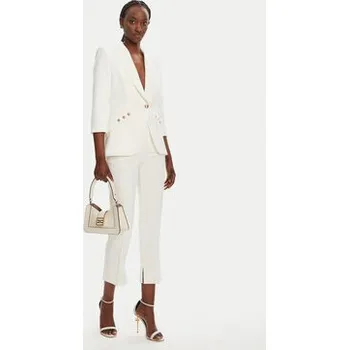 Pánské kalhoty Elisabetta Franchi Chino kalhoty PA-098-52E2-V320 Bílá Regular Fit 42