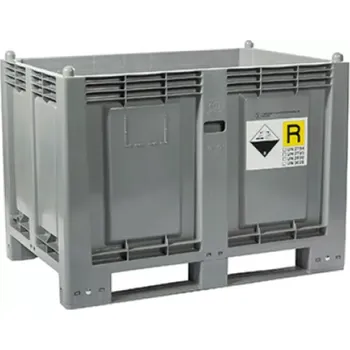 Stavební technika PLASTOVÝ PŘEPRAVNÍ BOX ROZM. 1200 X 800 X 850 MM, 2 LIŽINY, ATX GREY