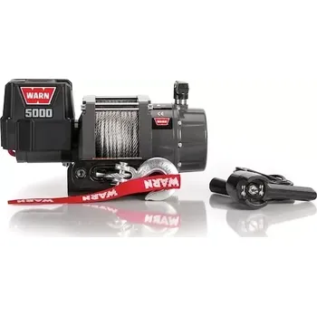lanový naviják Naviják WARN, 5000 DC, 12V, s kabelovým ovladačem