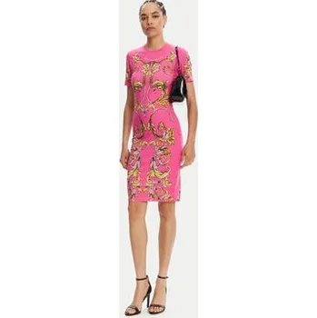 Dámské šaty Versace Jeans Couture Každodenní šaty 78HAO9P9 Růžová Slim Fit S