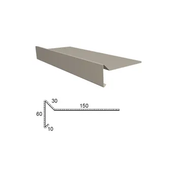 DPLAST Háková okapnice z VIPLANYLU r.š. 250mm Barva: 701 (RAL 9018 - Bílá Papyrus)
