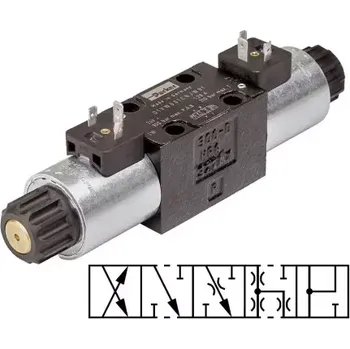 Ventil D1VW031CNJW šoupátkový rozvaděč PARKER, pro ohraňovací lisy, 24 V DC, NG06