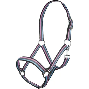 Ohlávka HKM Linz cob hnědá/růžová/šedá/světle modrá