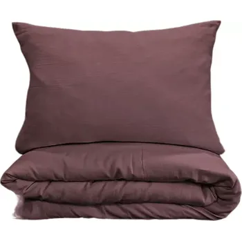 Povlečení Povlečení Mušelín hnědé 140x200, 70x90 cm