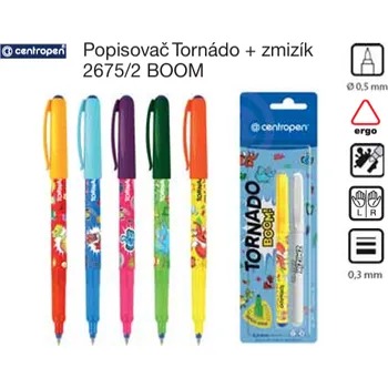 Centropen Tornado boom + zmizík modrá
