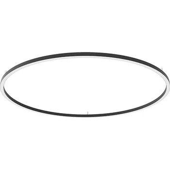 LED osvětlení Ledshopik Ohýbaný kruhový LED profil RING-25C-R - černý - Profil černý RING-25C - průměr 90cm