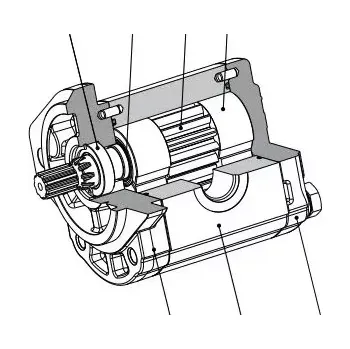 Čerpadlo PLP20.6,3D0-12B2-LBE/BC-N-EL hydraulické čerpadlo CASAPPA s vnitřním ložiskem, 6.61 ccm/U