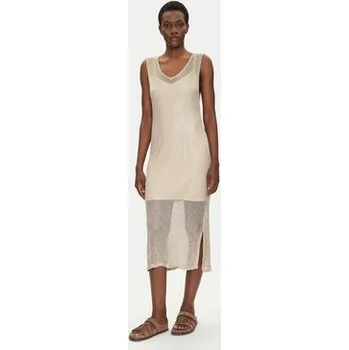 Dámské šaty Iconique Večerní šaty IC25-012 Zlatá Regular Fit M