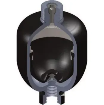 Kompresor AMS0,32P210CW4VM-0/30 membránový akumulátor, 0.32 litrů, 210 bar, vstup G1/2", plnění M28