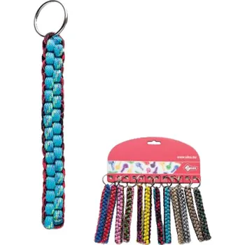 Barevný pletený přívěšek na klíče (Silca)