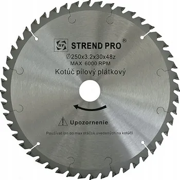 Pilový kotouč Kotouč Strend Pro SuperSaw NWZ 250x3,2x30 48T, na dřevo, pilový, SK plátky