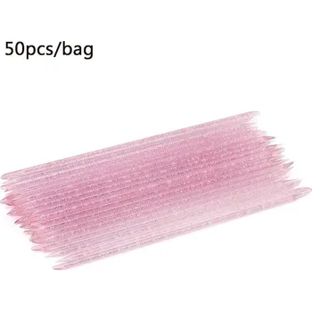 Opakovaně použitelný oboustranný pusher pro péči o nehty | odstraňovač kůžičky, kosmetický nástroj - 16,8 cm růžová 50 ks