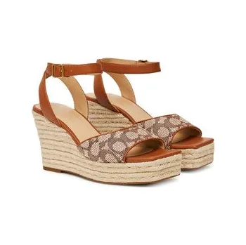 Dámské mokasíny Coach Espadrilky CAS80 Hnědá 38
